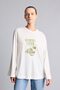 100% Cotton Crew Neck Printed Long Sleeve T-Shirt I6906Ax26Hs - 3