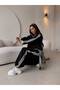 Half Zipper Striped Suit - 6