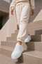Women's 5 cm Heeled, Thick Platform Sole, Stylish, Lace-Up Sneaker - 6