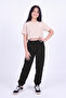 Girl's 3-Thread Plain Lace-Up Double Pocket Sweatpants - 2