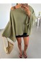 Six-Staple Batwing Blouse - Khaki - 2