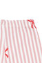 Baby Girl White Powder Bowknot Striped Pajama Set - 6