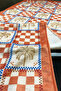 40X140Cm Woven Stain-Resistant Printed Thai Feather Fabric Tablecloth Decorative Runner Washable - 3
