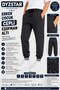 Boy's Anthracite Dark Smoked Pocketed Sweatpants, Two-Thread Seasonal Elasticated Cuffs, Comfortable Fit, Suitable for School, Ages 9-15
