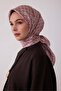 Pink Geometric Pattern 100% Twill Silk Scarf 4425-02