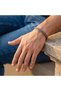 Copper Bracelet Chain Strip Detailed Magnet End Open Handcuff Men's Accessory - 2