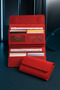 Women's 010 Genuine Leather Horizontal Premium Large Size Multi-Compartment Wallet with Plenty of Card Holders and Large Coin Compartment
