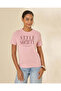 Women Mauve Printed T-Shirt