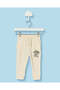 Infant Boys Cream Plain Track Pants