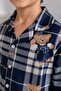 Boy's Family Size Cotton Patterned Pajama Set Tkm1024 - 3