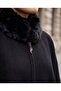 Fur Detailed Zippered Ajda Women's Poncho - 5
