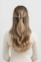 Stylish Quilted Pattern Triangle Hair Clip Modern Hair Accessory for Women - 2