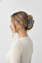 Dark Gray Glossy Surface Half-Moon Shaped Hair Clip - Stylish and Convenient for Women - 3