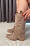 Women's Clind Mink Suede Embroidered Western Cowboy Boots & Boots - 2