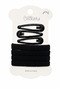 Black Shiny Snap Buckle and Rubber Buckle Set 3 Pieces Snap Buckles Multiple Rubber Hair Accessories