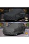 Car Cover for 2004-2025 Nissan Armada/Infiniti QX80, Waterproof Custom-fit All Weather Sun Rain UV Dust Snow Protection Outdoor Full Car Cover with Door Zipper and Cotton Lining-Grey - 2