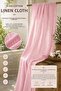 100% Cotton Şile Diaper Fabric Pink 145 cm Natural Wrinkled Summer Lightweight Fabric by the Meter - 5