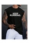 Men's oversized crew neck sleeveless t-shirt - longline