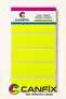 20X40 mm Phosphorescent Yellow Coding Label with 5 Side-By-Side Cutouts