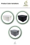 3-Piece Storage Box with Lid 20 Lt Multi-Purpose Organizer Bathroom Kitchen Cabinet Organizer - 5