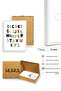 Set of 3 Paintings with White Wooden Frame Huhu194 - Triple Painting Set with White Frame - 2