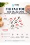 Tic Tac Toe Xox Brain Game for Kids 10X10 cm – Educational Mini 3D Board Game to Improve Attention, Strategy, and Concentration