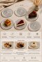Set of 6 Glass Cake and Dessert Serving Plates 16 cm Patterned Transparent Presentation Plates - 3