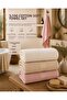 Colorfull 3 Pieces 100% Cotton Floral Patterned 50 X 90 cm Towel Set / Dowry Set