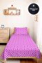 Pink Geometric Modern Young Room Single Pique Set-Nordic 160X220Cm Quilted Bedspread