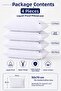 Liquid-Proof Pillow Covers 4-Piece 50X70 cm Cotton Zippered Puresleep - 5
