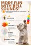 Cat Toy Interactive Cat Fishing Rod with Bell for Door Hanging, Flexible Rope Toy with Suction Cup - 4