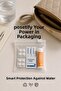 Zippered Organizer 10X10 cm |   10 Pieces |   Frosted Transparent Jewelry, Technology, and Multi-Purpose Bag - 7