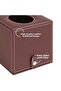 Napkin Holder, Boutique Tissue Box, Tissue Paper Storage Box, Vegan Leather, 13*13*13 Cm. Burgundy - 4