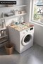 Clothes Dryer Top Organizer Mat Cover Vintage Garden Flowers - 2