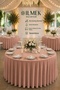 Stress-Free Round Tablecloth 280-300-320 cm Wide Seamless Wedding Event Organization Hotel Restaurant