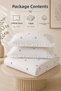 Cotton Bowknot Double Pique Set White - 2