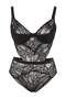 Siyah Dantelli Büyük Beden Body TBBSS26CS00002 - 5