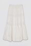 White Long Lace Lined Skirt Tdrss26Et00065 - 5