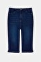 Mavi Yüksek Bel Esnek Skinny Fit Kapri Jean TBBSS26CJ00061 - 4