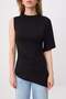 Siyah Fitted/Vücuda Oturan Yarasa Kol Uzun Esnek Örme Bluz TWOSS26BZ00959 - 3
