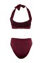 Plum Coated Regular Chlorine & Water Resistant Long Lasting Lycra ®   Xtra Life Bikini Set Tbess26Bt00147 - 6