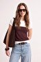 Multicolor Fitted/Bodycon Short Sleeve Knitted Cotton Stretch Knitted T-Shirt Twoss26Ts00298