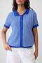 Saks Polo Yaka Çizgili Triko Bluz TWOSS25BZ00183 - 3