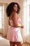 Pink Micro Lace Detailed Plus Size Underwear Set Tbbss26Dg00020 - 4