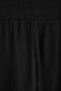 Siyah Wide Leg/İspanyol Paça Yüksek Bel İnterlok Esnek Örme Pantolon TBBAW27AR00015 - 5