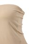 Kahverengi-Bej 2'Li Paket Fitted Crop Esnek Örme Bluz TBBSS26AF00083 - 12