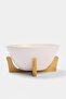 Bambu Standlı Büyük Boy Salata Kasesi 24 Cm TPHAW27KSE00009 - 2