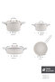 طقم قدور ومقالي Biogranit White Stone، 7 قطع - 2