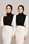 Pack of 2 Cross Collar Hijab Neck Collar Model Undergarment Collar Concealer Modern Stylish Combination Complement