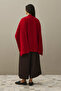 Mohair Blended Scarf Sweater Red - 5